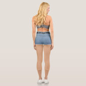 偽ショートパンツ カプリレギンス (裏面)