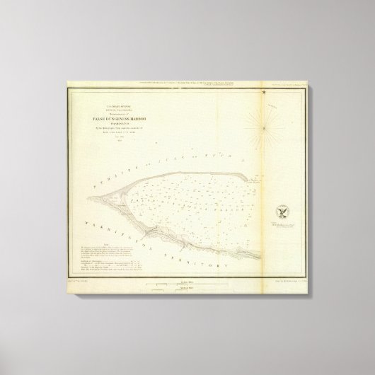 偽ダンジェンスハーバー、ウォッシュ キャンバスプリント (正面)