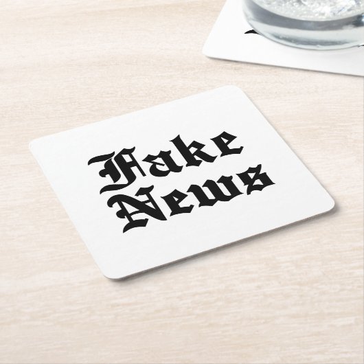 偽ニュース スクエアペーパーコースター (アングル)