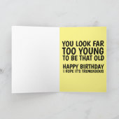 偽ニュース!!ドナルドトランプおもしろい誕生日カード カード (内部)