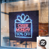 偽ネオン サイバーマンデー 50% オフ セール ビジネス ウィンドウサイン (カフェ窓)