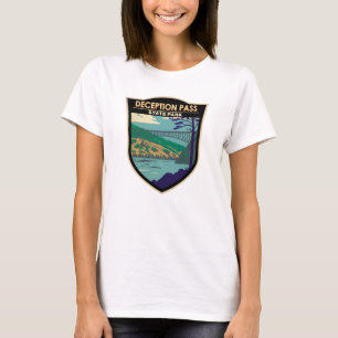 偽パス州パークブリッジワシントンバッジ Tシャツ