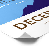 偽パス州パークブリッジワシントンレトロ ポスター (角)