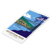 偽パス州パークブリッジワシントンレトロ マグネット (左側)