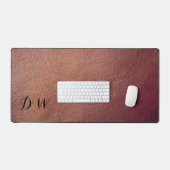 偽パーソナライズされた革デスクマット デスクマット (キーボード&マウス)