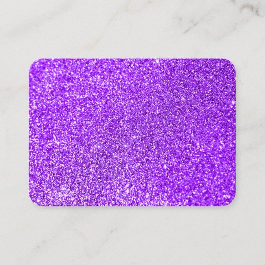 偽パープルグリッター写真 名刺 (正面)
