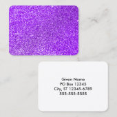 偽パープルグリッター写真 名刺 (正面/裏面)