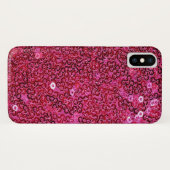 偽ピンクスパンコール iPhone X, XS, XS Max, XR Case-Mate iPhoneケース (裏面(横))