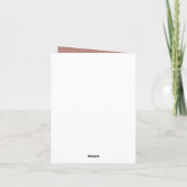 偽ブラウン革のテクスチャー blank 内側 案内状 (裏面)