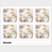 偽ホログラフィック イリデセント オパール クリスタル クリエイティブ スクエアシール (シート)