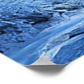 偽凍っていの窓の風景 ポスター (角)