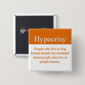 偽善ボタン 缶バッジ (正面&裏面)