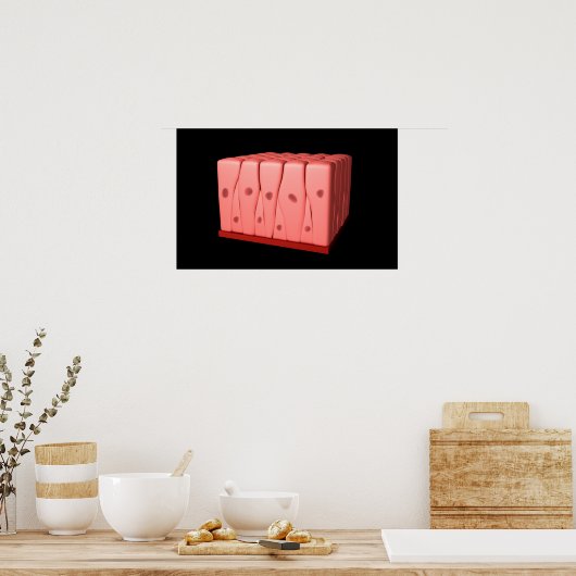 偽層柱上皮 ポスター (キッチン)