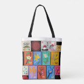 偽最高傑作ランダムスタンプコラージコレクション トートバッグ (裏面)