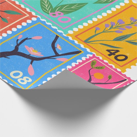 偽最高傑作ランダムスタンプコラージコレクション ラッピングペーパー (角)