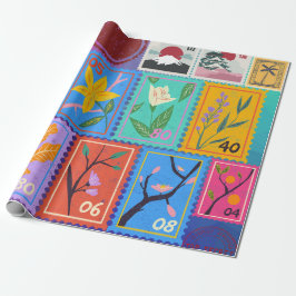 偽最高傑作ランダムスタンプコラージコレクション ラッピングペーパー