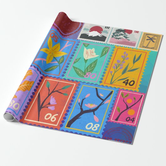 偽最高傑作ランダムスタンプコラージコレクション ラッピングペーパー (アンロールド)