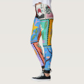 偽最高傑作ランダムスタンプコラージコレクション レギンス (左)