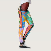 偽最高傑作ランダムスタンプコラージコレクション レギンス (右)