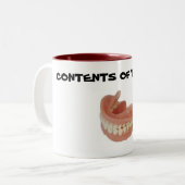 偽歯飼育員マグカップ ツートーンマグカップ (正面左)