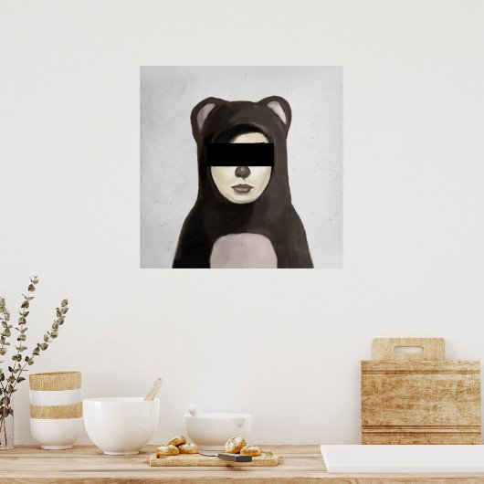 偽熊 ポスター (キッチン)