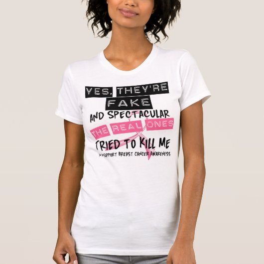 偽物で壮観 – 実在殺そうとしたもの Tシャツ (正面)
