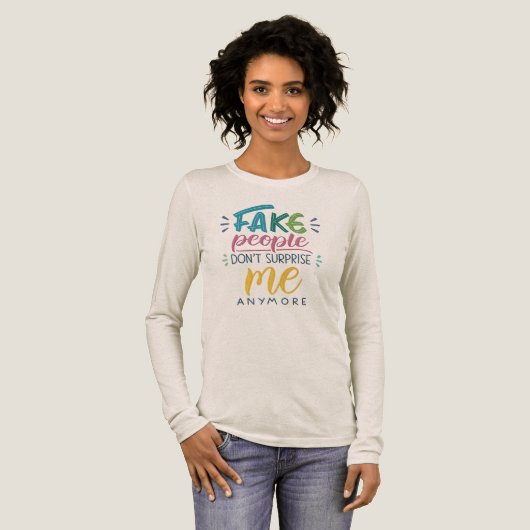 偽物なんて驚かない トライブレンドTシャツ (正面全体)