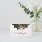 偽物のゴールドマンダラヨガインストラクター ホログラフィック 名刺 (スタンド正面)