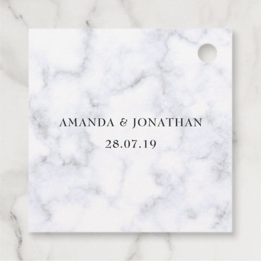 偽物のゴールドマーブル幾何学模様 フェイバータグ (裏面)