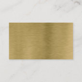 偽物のゴールドメタル テクスチャ 無料ドリンクチケットカード エンクロージャーカード (裏面)