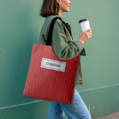 偽物のスウェーター編みカスタムネーム＆名言 トートバッグ