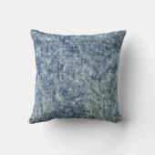 偽物のデニム アシッドウォッシュ ブルー ジーン スロー ピロー (裏面)