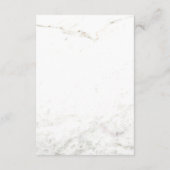 偽物の大理石と銅の幾何学的なゲスト詳細 エンクロージャーカード (裏面)