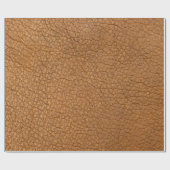 偽物の茶色の動物の皮のプリント ラッピングペーパー (フラット)