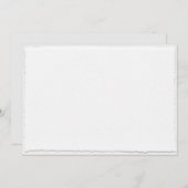 偽物の裂けたデッケルエッジの結婚式招待状テンプレート 招待状 (正面/裏面)