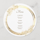 偽物の金を使ったエレガントなメニュー メニュー (正面)