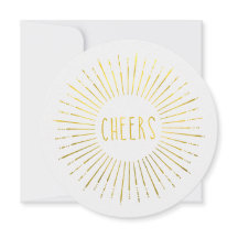 偽物の金を使った新年のパーティー招待状