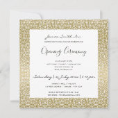 偽物の金モザイクドットのグランドオープニングセレモニー 招待状 (正面)