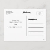 偽物の金箔ホリデー写真ポストカード シーズンポストカード (裏面)