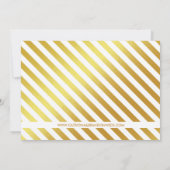 偽物の金箔写真 セーブ・ザ・デート アナウンスメント (裏面)