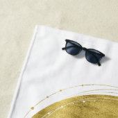 偽物の金色の花嫁ビーチタオル ビーチタオル (インサイチュ)