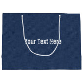 偽物の青いジーンズ デザイン ギフトバッグ カスタムテキスト付き (裏面)