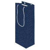 偽物の青いデニム ギフトバッグ (正面アングル)