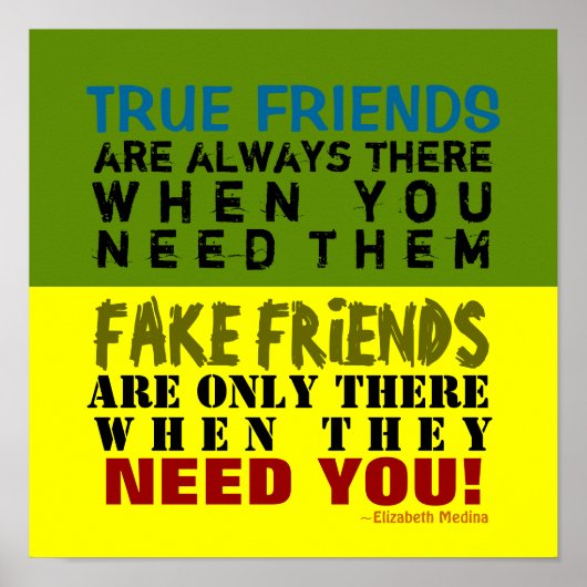 偽物 vs 本物 ~ 12x12 ポスター (正面)