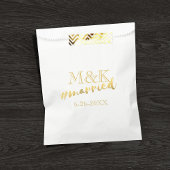 偽箔 ハッシュタグ 結婚 ウェディング ファブバッグ フェイバーバッグ