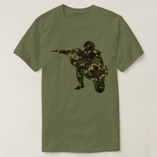 偽装された兵士 Tシャツ (デザイン正面)
