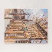 偽装工作を行う建物 ジグソーパズル (横)