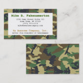 偽装/迷彩柄名刺 名刺 (正面/裏面)