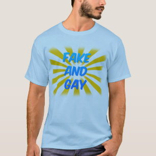 偽造品およびゲイ(ライト) Tシャツ