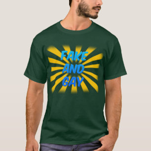 偽造品およびゲイ(暗い) Tシャツ